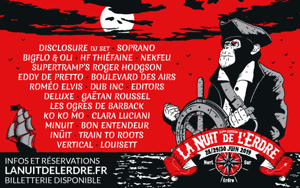La Nuit de L'Erdre 2019 - du 28 au 30 juin - Nort-sur-Erdre (44)