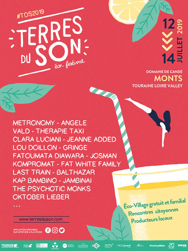 Festival Terres du Son 2019 - 12 au 14 juillet - Monts (37)