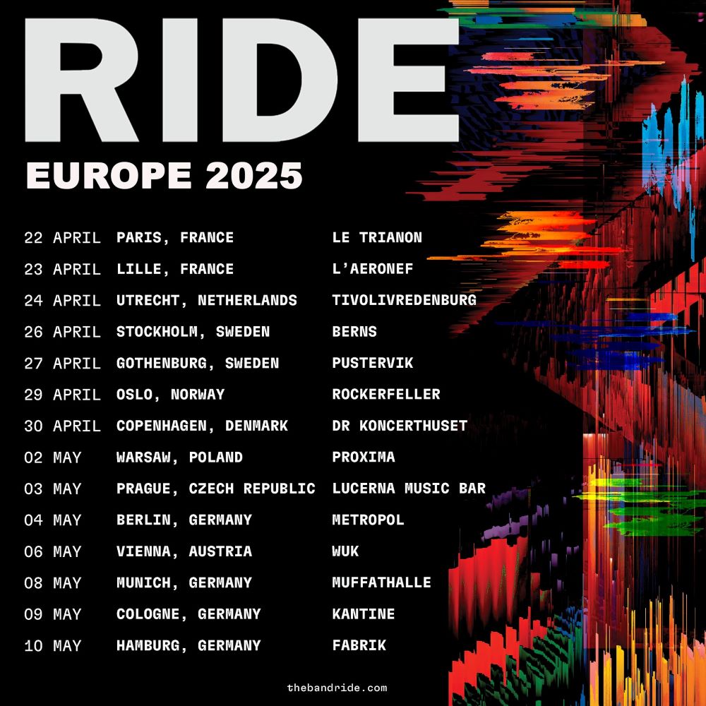 Ride - Le Trianon & l'Aéronef - 22 et 23 avril 2025