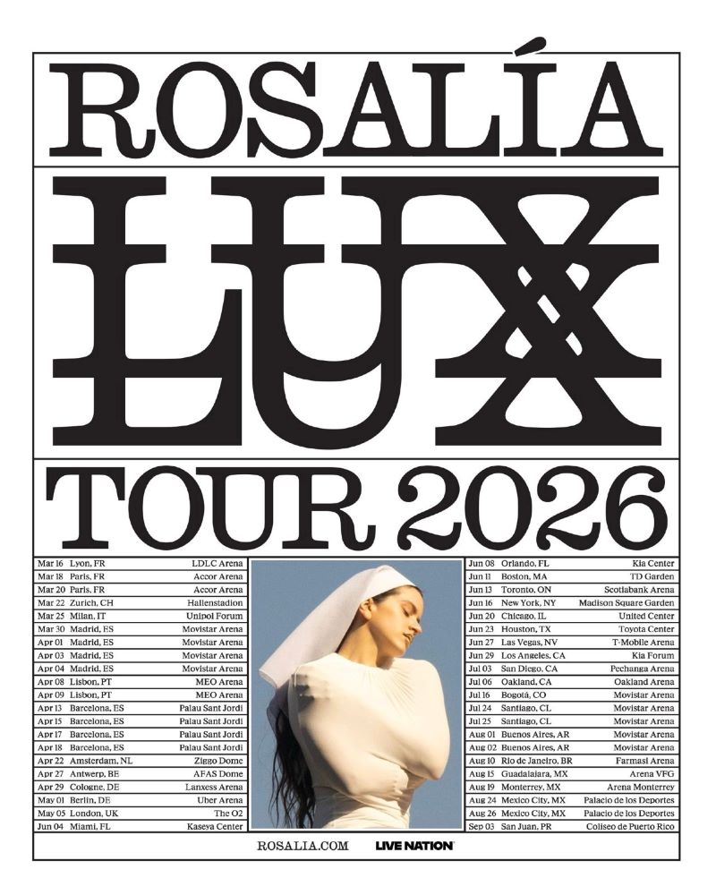 Rosalía Lux Tour 2026