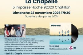 William Pears en concert La Chapelle 2026